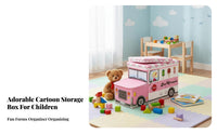 Vehicle-Shaped Toy Box foldable vehicleShaped Storage Foldable for Classroom