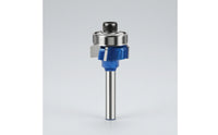 Edge Trimming Router Bit Blue Coated 4-Flute Router Bit Tool Carbide Tipped Precision Ground for Woodworkers, Woodworking