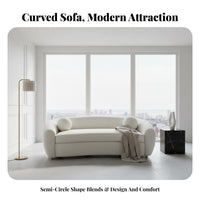 Minimalist Design Cashew-Shaped sofa Light Luxury archedd Couch signature and design Living Room Furniture Nordic visual and design for Interior Designers, Apartment Dwellers, Young Adults, Lounge Area, Playroom