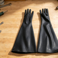 Sandblasting Gloves Smooth-Finish Sandblaster Gloves Heavy-Duty Safeguarding for Sandblasters