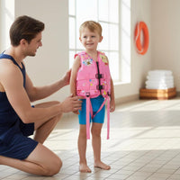 Young Swimmer Vest Secure Fit Cartoon Flotation Vest Inflation Children's Swim Jacket for Young Children, Swimming, Pool, Beach