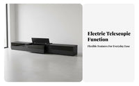 TV Cabinet Single-Intelligent Display Device Cabinet Cable Management System Electric Retractable Media Console for Home Theater Enthusiasts