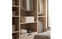 Space Saving Pants Organizer Container With Handles Wardrobe Shelf Bin Easy to Clean Closet Storage Bin Washable for Shelves