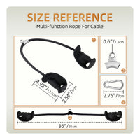 Tricep Rope with Contoured Grips Ergonomic Pull Rope with Hand Grips Stainless Steel Attachment for Athletes, Beginners, Lat Pulldowns, Rows, Gym