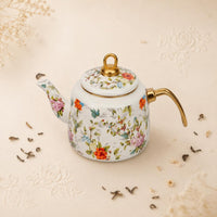 2 Pieces Retro Tea Kettle Floral Enamel Kettle Healthy