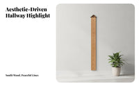 Decorative Wooden Height Ruler | Wooden Growth Chart, House-Shaped Top, Height Chart, for Nursery