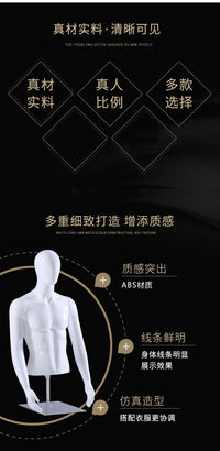 Half Body Male Mannequin for Window Display