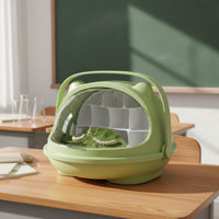 Silkworm Rearing Box Breathable Transparent Silkworm Enclosure Built-in Storage