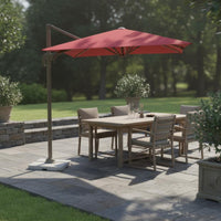 Square Patio Umbrella Rainproof Large Garden Umbrella Sun Protection for Market Stall, Security Booth