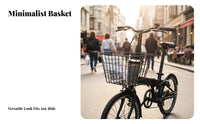 Sturdy Metal Wire Bike Basket Foldable Design Metal Wire Bike Basket Heavy Duty