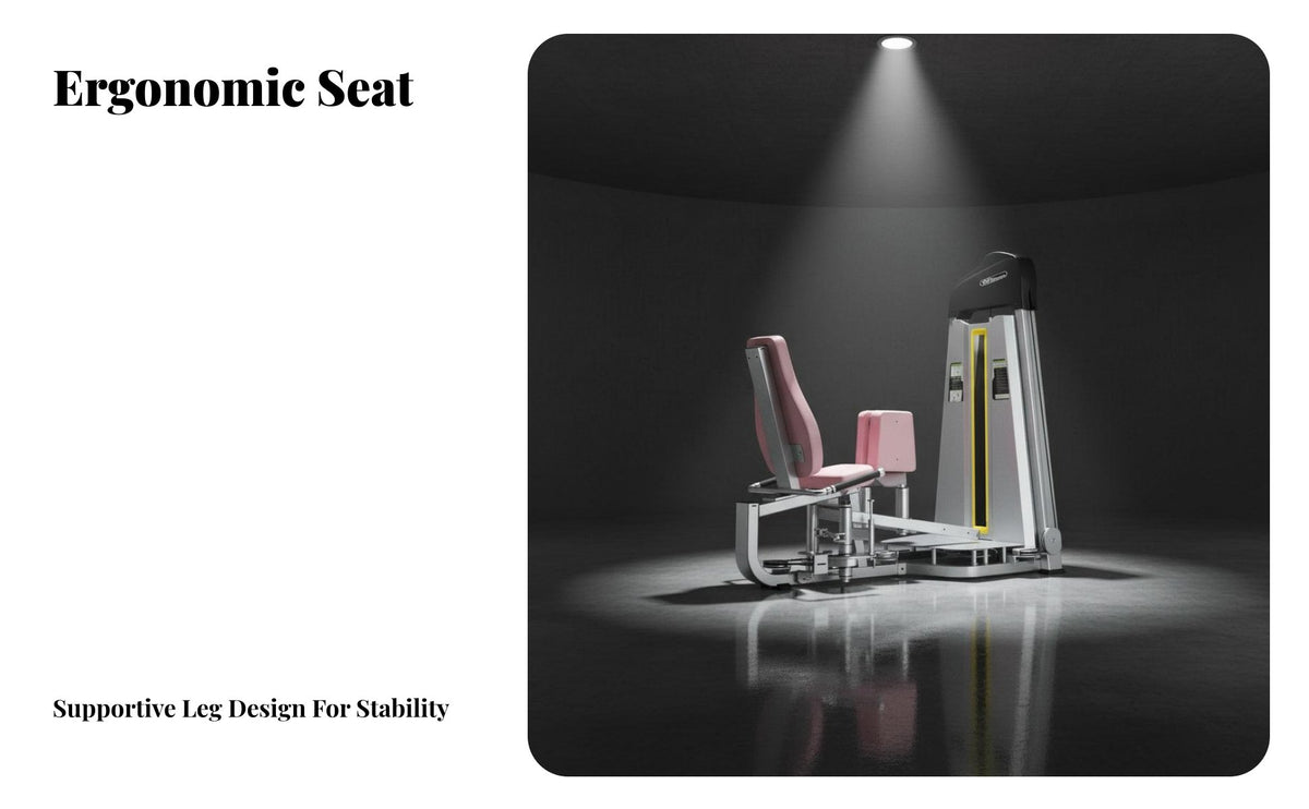 Inner Outer Thigh Machine 2-in-1 Design Inner Outer Thigh Exercise Equipment Combination Function Adductor Abductor Machine for Women, Gym