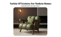 Retro Design Single seat Armchair Wabi-Sabi Aesthetic Lounge Chair Minimalist design Indoor Furniture Designer Inspired for Apartment Dwellers, Homeowners, Readers, Living Room, Bedroom, perusing corner, Home Office