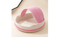 Semi-Enclosed Cotton Rope Cat Bed Handwoven Cat Bed with Canopy Handmade Cozy for Indoor Cats, Kittens, Living Room, Sunny Corner