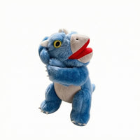 Dinosaur Wristband Fuzzy Wearable Plushy Toy Embroidered Eyes for Children, Kids