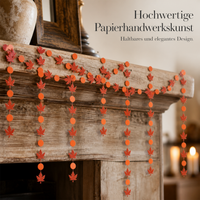 Autumn Maple Leaf Garland for Thanksgiving Wedding Party Decor