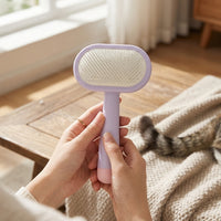 Dog Grooming and Cat Comb for Gentle Grooming, Dog Comb with Curved Comb Head for Face Cleaning, Small Pet Tool for Tear Stain Removal, 1 Pack