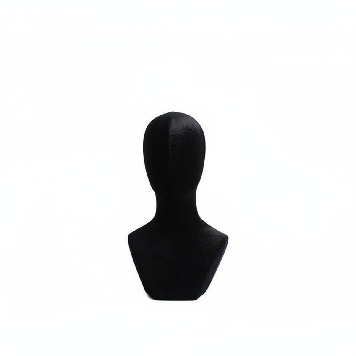 Velvet Mannequin Head with Shoulders Multi-Purpose Mannequin Head Stand