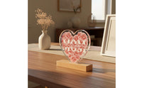 Acrylic Mom Plaque Crystal Clear Floral Table Ornament Unique Design Acrylic Desk Sign for Tabletop Decor