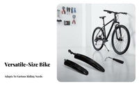 2 Pieces Mountain Bike Mudguard Set PP Material Mountain Bike Mudguard Set Weather-Resistant Protection Quick Release Bike Fenders for Muddy Trails