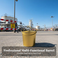 Long-Lasting Ignite-Resistant-Proof Copper Pail Wear-Resistant Heavy-Duty Copper Pail Rivet Reinforced Anti-Static Oil Pail for Oilfield Workers Plant Operators, Workshops