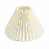Easy to Install Tapered Pleated Lampshade Decorative E27 Pleated Shade Soft Textile Lampshade with Iron Frame Resilient for Homeowners, Bedrooms, Hotels, Pendant Lights