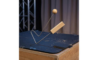 Rectangular Wood and Metal Percussion Instrument Round Top Wooden Striking Block Instrument Vibrating Wooden Tone Block Resonant Sound
