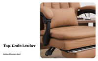 Highsupport Support Reclining Desk Chair with Footrest Adjustable Recline Office Furniture Ergonomic Design rotating Seat Padded Armrests for managerials, Remote Workers, Pet Owners, resting, Study Room, Relaxing, Gaming Setup