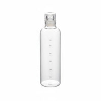 Heat and Cold Resistant Time Marked Water Bottle Leak Proof Portable Glass Drinking Bottle Minimalist Design for Office, Travel, Gym
