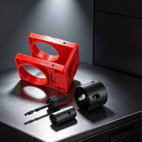 Door Lock Installation Kit with Wide Compatibility Door Lock Jig Comprehensive Hole Positioning Jig for Carpenters