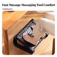 Non-Slip Adjustable beneath-desk Foot footrest Massage Texture Surface Adjustable Foot footrest for Office Workers, People with Sedentary regular routines, Students, Home, Living Room