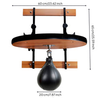 Boxing Speed Train Tool Space Saving Speed Bag Assembly with Ball Heavy-Duty Wall-Attached Unit for Fighters, Home Gym
