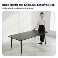 Restaurant Booth and Table Set Light Luxury Design Dining Table and Chair Set Comfortable Seating Upholstered Restaurant Chair for Taverns, Cafes