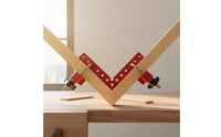Long-Lasting 90 Degree Positioning Square Heavy Duty Woodworking Right Angle Clamp Two-Way Scale Right Angle Clamping Jig Anodized Finish for Woodworkers, Picture Framing, Metalworking