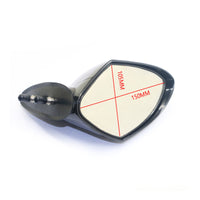 Personal Watercraft Mirrors Streamlined Watercraft Rearview Mirrors Rearview Side Mirror Teardrop-Shaped Glossy