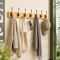 Wooden Wall Hooks, Hat Hangers, Wall Hangers, Entryway Storage, Coat Hangers, Minimalist Style