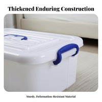 Under-Bed Rolling container With casters Wheeled Underbed container slimline for Dorm Room