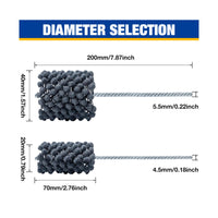 Dense Bristles Ball-Head Brush Automotive Deburring Brush Long-Lasting Industrial Tool Flexible