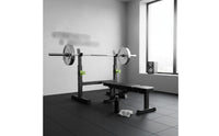Multi-Function Squat Bench Press Stand Heavy Duty Adjustable Squat Rack Stable Base Adjustable Barbell Rack Non-Slip Feet for Beginners, Weight Training, Indoor