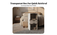 With casters Wheeled Underbed Container Low contour Design Wheeled Latching Container Transparent frame Organizer Box Large Capacity for Apartment Dwellers, Homeowners, Students, Under Bed, Bedroom, Dorm Room, Closet