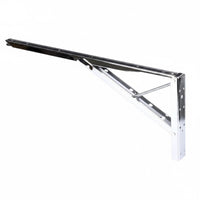 Space-Saving Coil-Driven Loaded Shelf Support Bracket Heavy Duty Reinforced Folding Shelf Support Easy Installation Triangle Folding Bracket