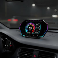 Overspeed Alarm OBD2 Navigation System HUD Plug and Play OBD Navigation System Combined System Gauge Accelerometer for Non-Roaders