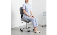 Adjustable Rolling Stool with Backrest Back Support Professional Assistant Stool PU Leather Upholstery Task Chair for Dentists, Nurses