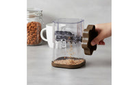 Manual Nut Portable Manual Nut Chopper Detachable Design Walnut and Peanut Crusher for Home Chefs, Dessert Making