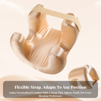 Ergonomic Design Beauty Sleep Face Cradle Silky Surface Specialty Pillow Adjustable Strap for Women, Adults, Night Time, Bedroom, Spa