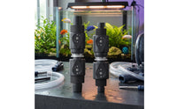 2 Pieces Ball Stopcock with Quick Connector Smooth Action Inline Shut off Ball Stopcock Tubing Connector with Control Lever for Water Circulation