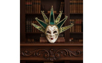 Italian Costume Mask Ornate Fool Face Covering Decorative for Carnival Celebrations