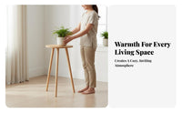 Flower Pot Holder Sturdy & Stable Round Plant Stand Round Wooden Plant Stand Strong Load-Bearing Tripod Decorative Table