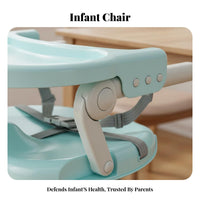 Foldable Infant High Chair Multi-Functional Portable High Chair Lightweight Foldable Dining Booster for Young Children, Infants, Outdoor, Home