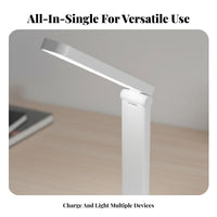 Foldable Desk Lamp Socket Multi-Functional Design Illuminant Desk Lamp Power Strip Power Outlet Board Night Light Safety Sockets