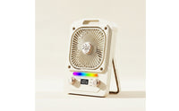 Fan with Speaker Continuous Speed Multifunctional Desk Fan Sound Reactive Speaker for , Bedside